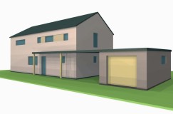 RD Přepeře-Dobšín - jednoduchý 3D model